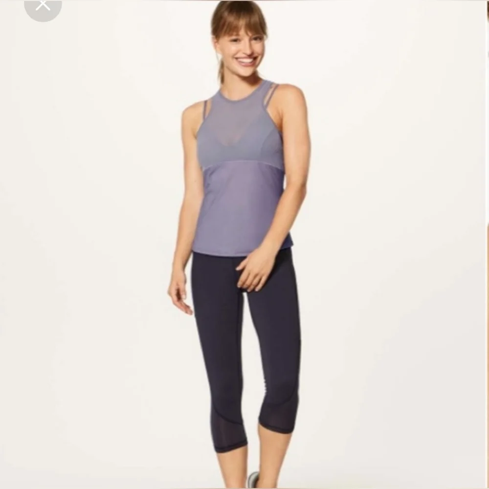 Lululemon Fresh in Mesh tank top - Dusky Lavender - Picture 4 of 11